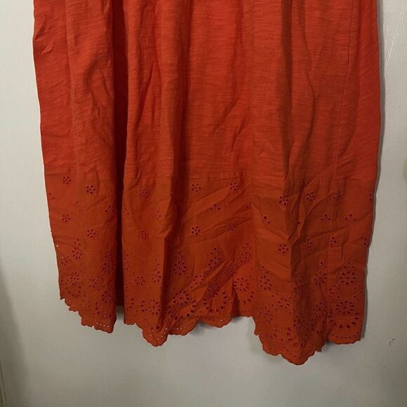 Jason Wu Regular Knit Midi Dress with Eyelet Detail sleeveless cotton size large - Picture 5 of 10